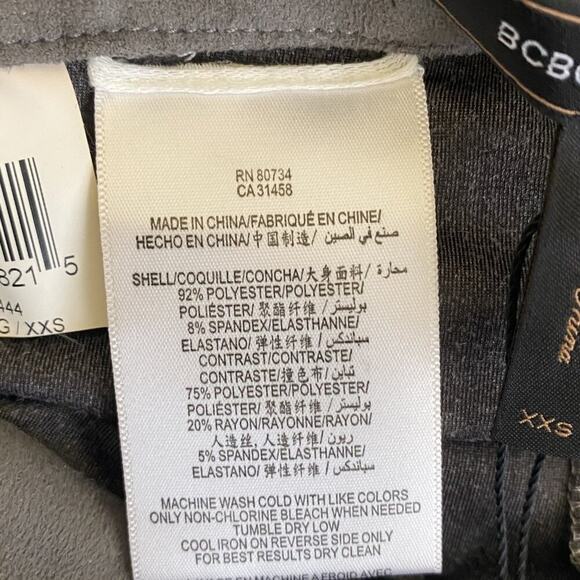 NWT BCBGMazAzria Paloma Faux Suede Leggings Womens XXS High Rise Equestrian Boho - Picture 7 of 8